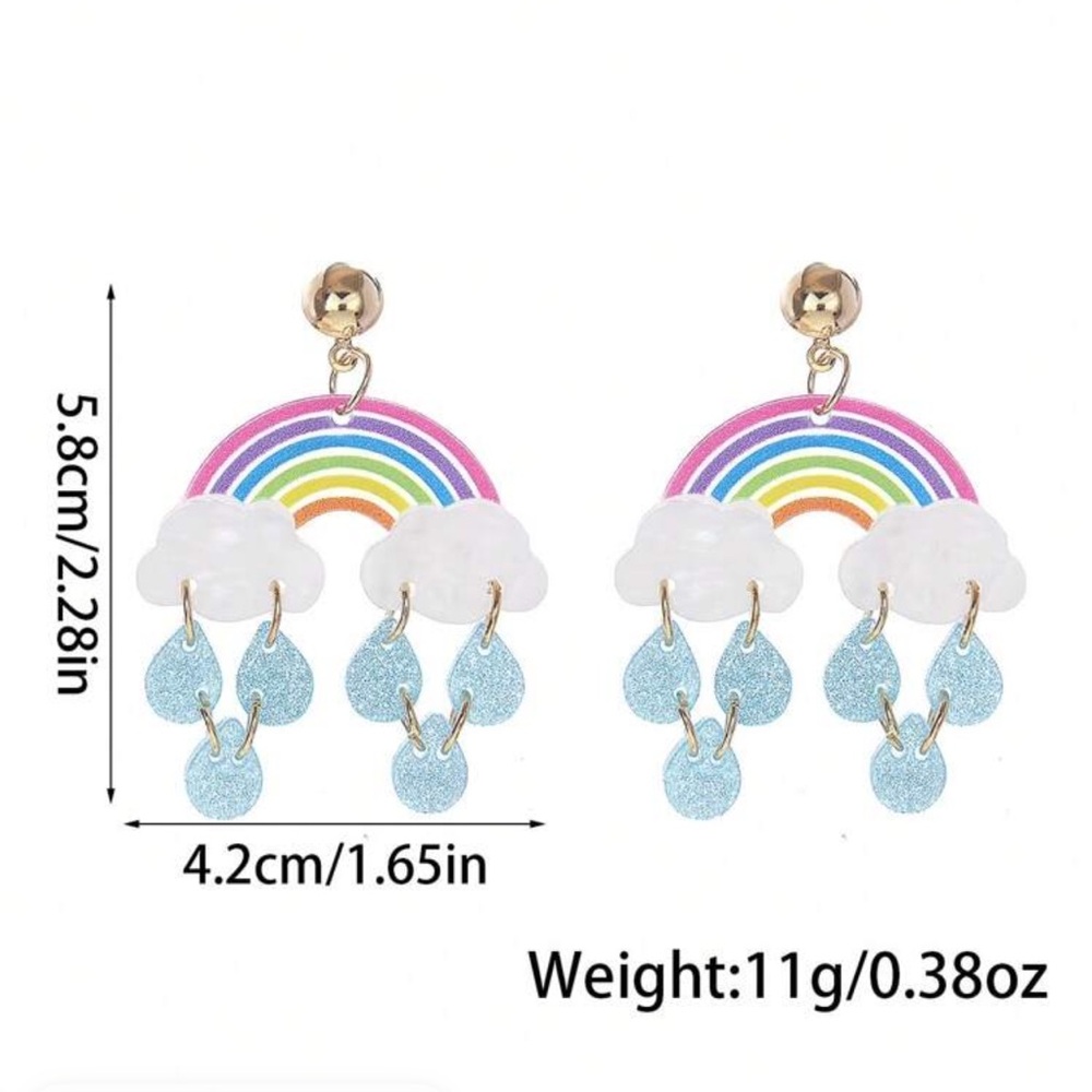 🌈 Rainbow Earrings 🌈 - Picture 3 of 6